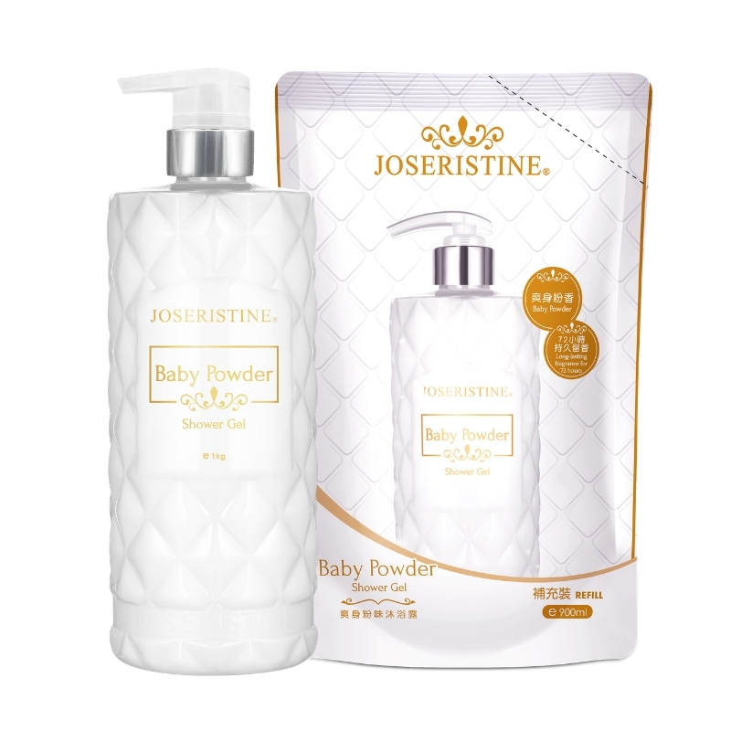 爽身粉味沐浴露1+1優惠裝