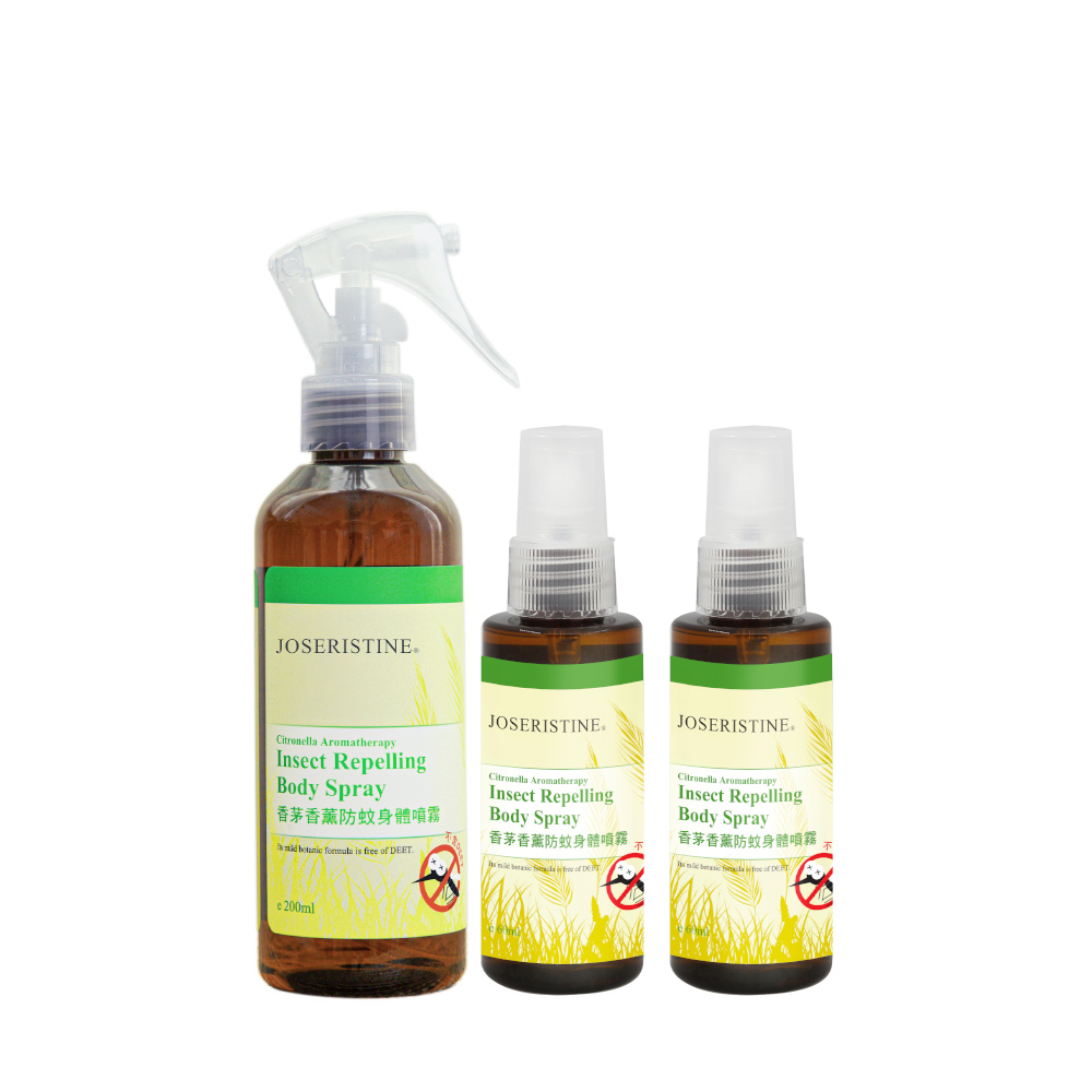香茅香薰防蚊身體噴霧 200ml 1支 +  香茅香薰防蚊身體噴霧 60ml 2支