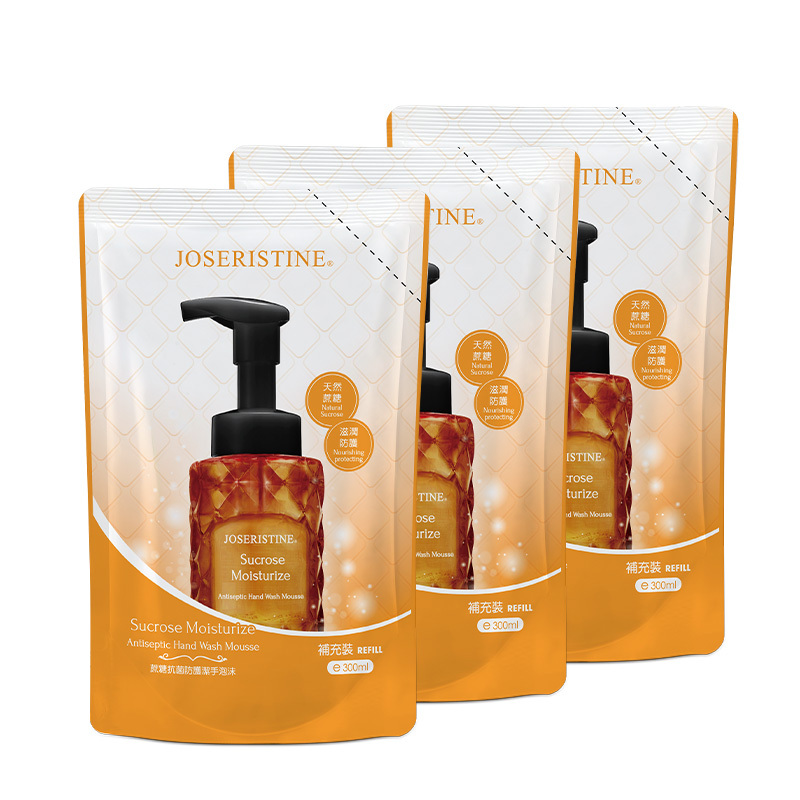 蔗糖抗菌防護潔手泡沫 (環保裝) 300ml 3包-Choi Fung