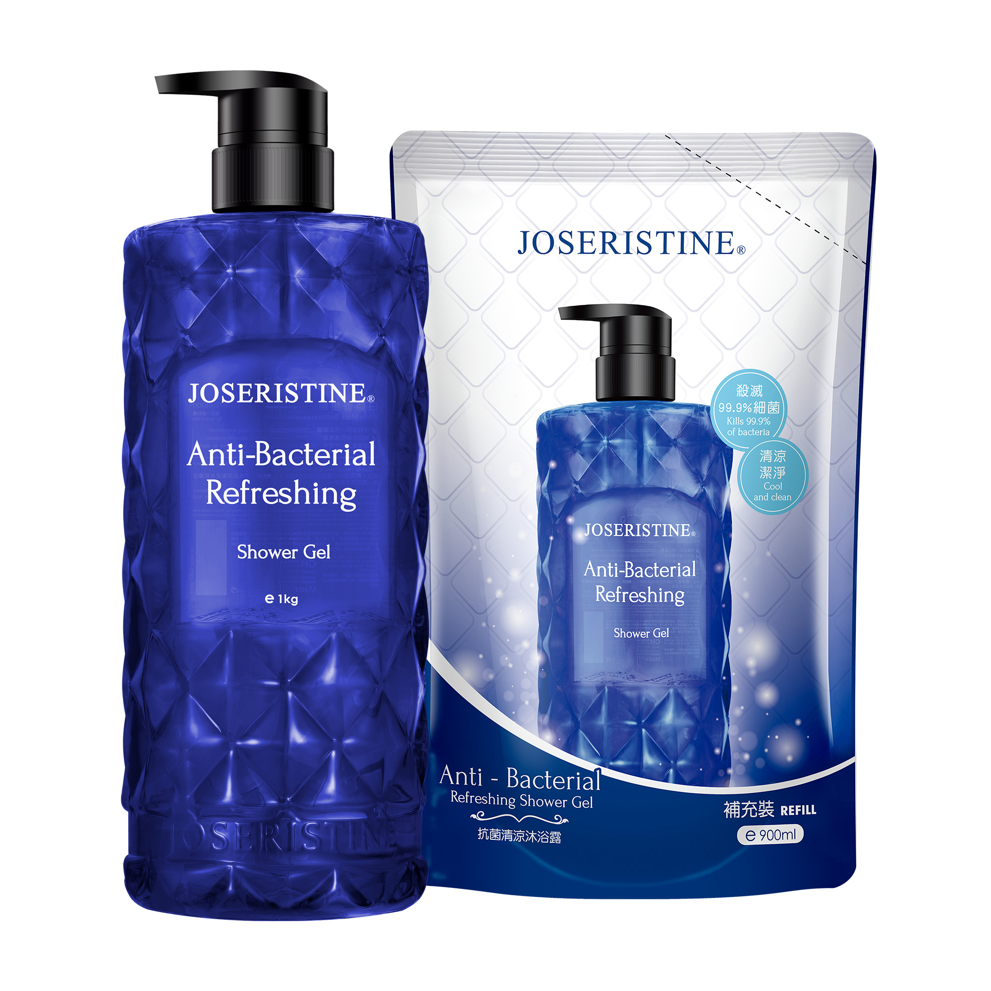 抗菌清涼沐浴露 1+1優惠裝