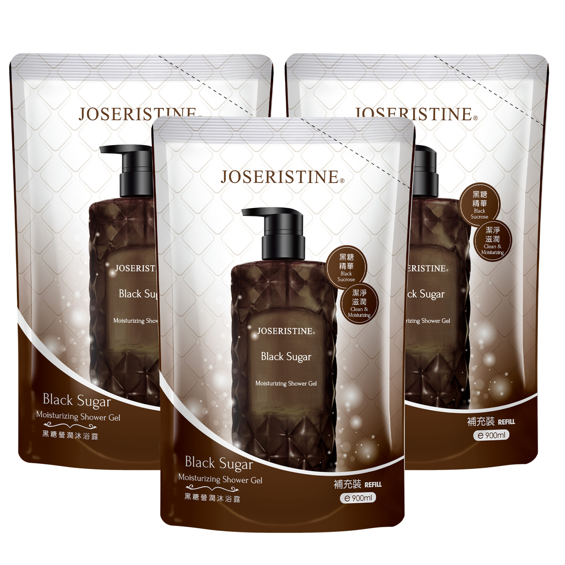 黑糖營潤沐浴露 (環保裝) 3包-Choi Fung