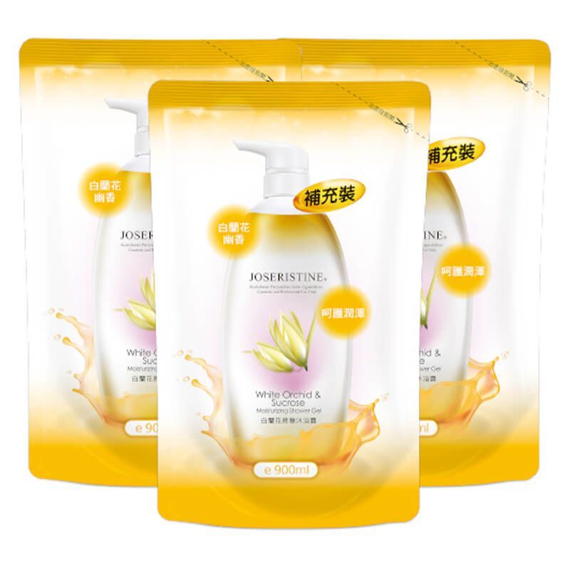 白蘭花蔗糖沐浴露(環保裝) 3包