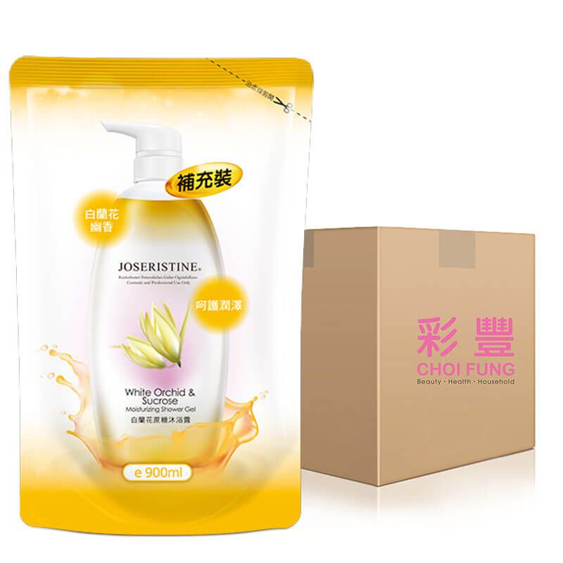 白蘭花蔗糖沐浴露(環保裝) 1箱(12包)