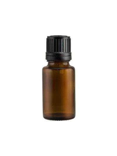 15ml 茶色玻璃滴樽連蓋 (2支裝)