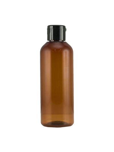 200ml 茶色斜肩樽配黑色掀蓋