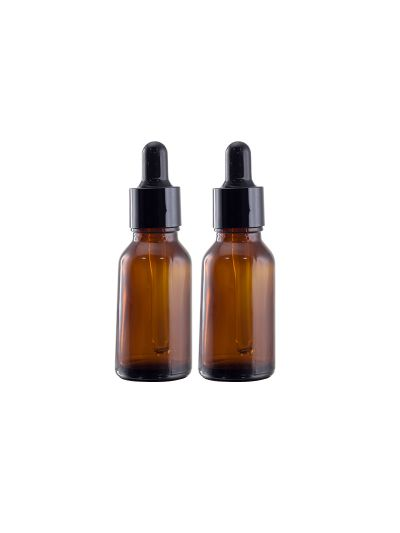 15ml 茶色玻璃滴頭樽 (2個裝)-Choi Fung