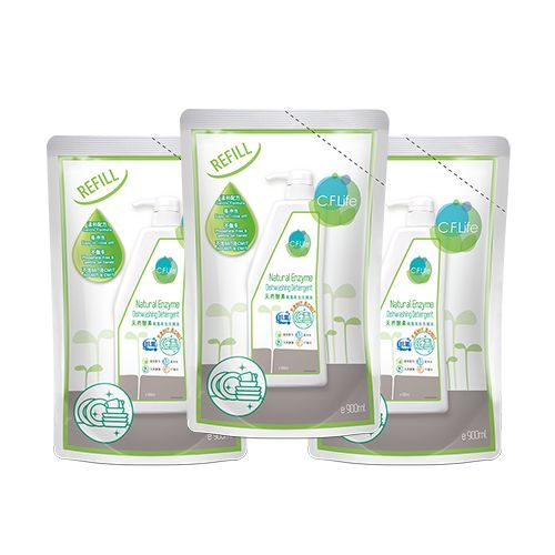 天然酵素碗盤高效洗滌液(補充裝) 3包