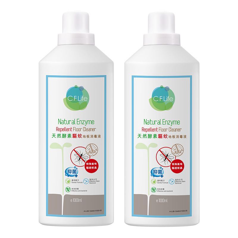 天然酵素驅蚊地板消毒液 1000ml 2支