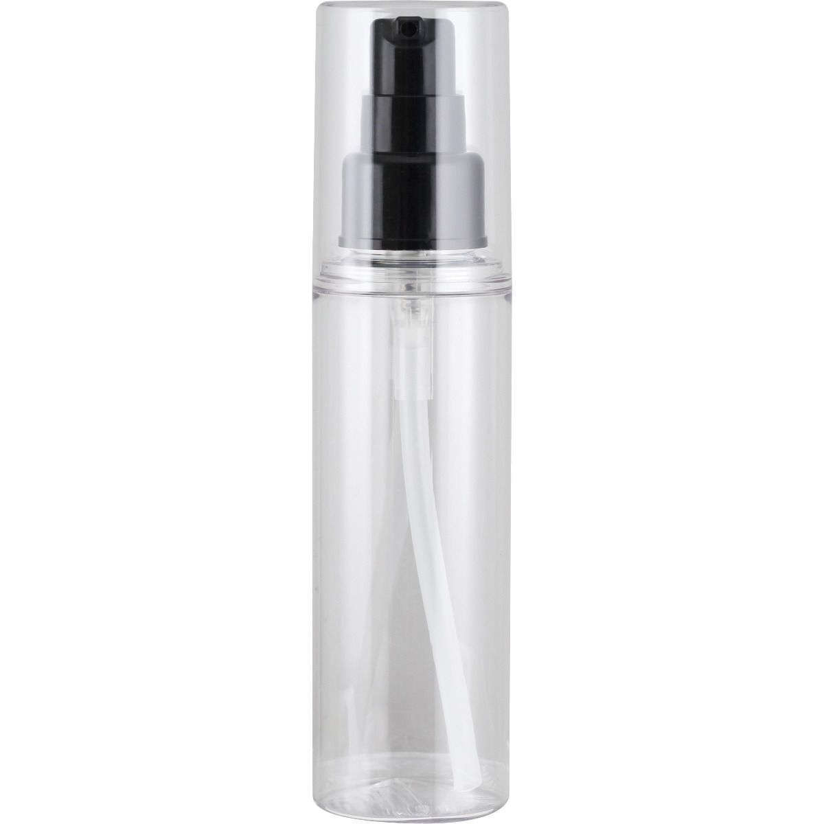 100ml 透明樽配黑色泵頭連蓋