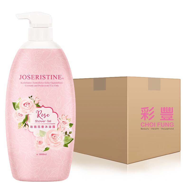 玫瑰花香沐浴露 1000ml 1箱(12支)