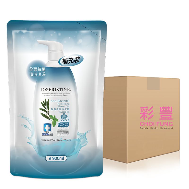 抗菌清涼沐浴露 (環保裝) 1箱(12包)