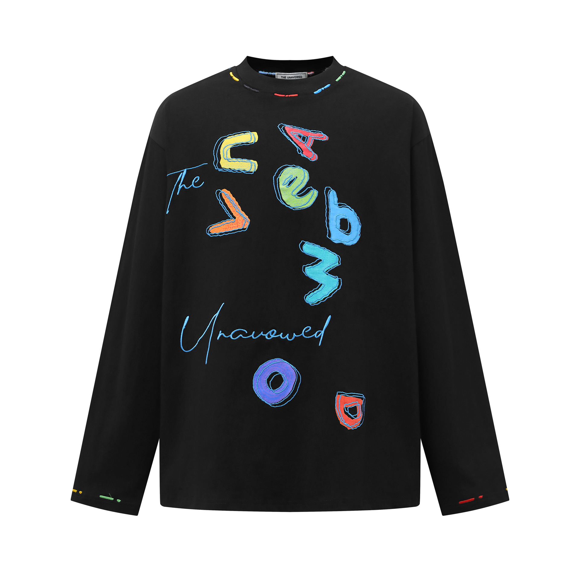 美式復古卡通印花長袖T恤女秋季新款寬鬆顯瘦百搭上衣