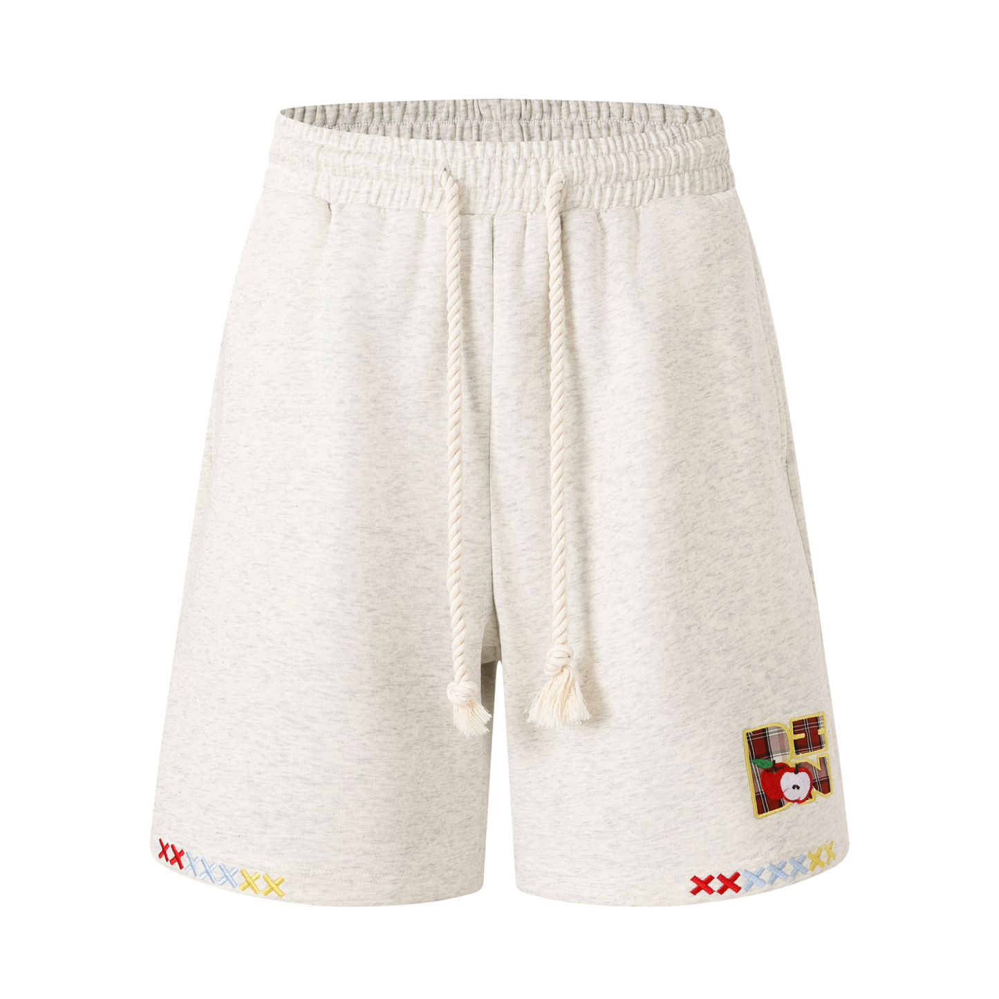 夏季美式街頭抽繩中褲百搭寬鬆五分褲女休閒短褲