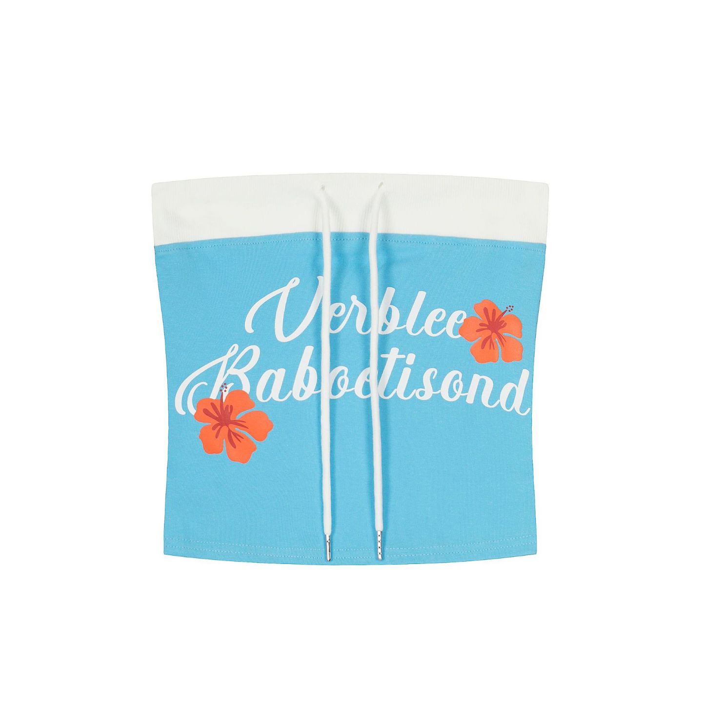 多巴胺字母印花抹胸背心女復古辣妹短款修身無袖t恤上衣