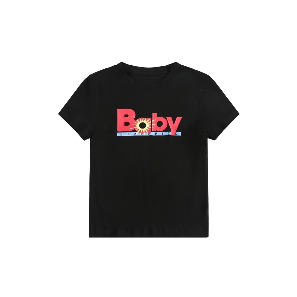 夏季潮牌新款正肩短款修身印花短袖T恤女辣妹ins風半袖上衣