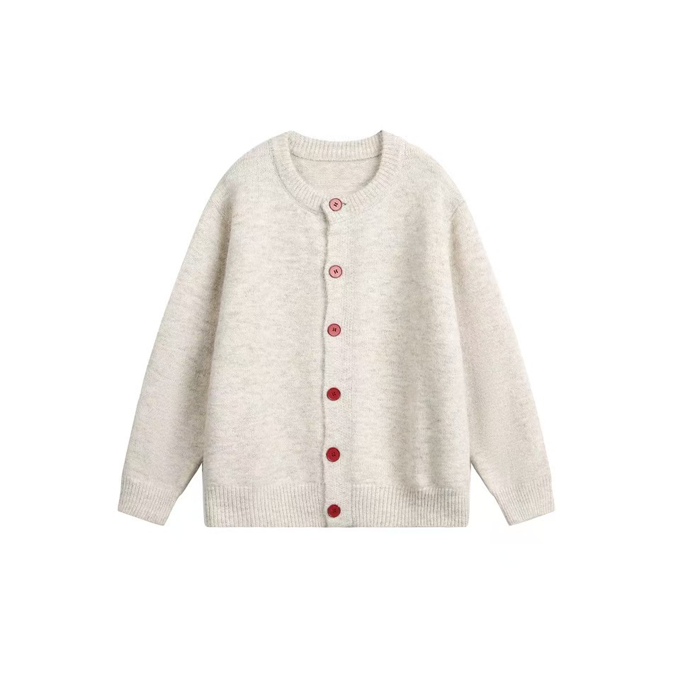 美式復古純色高級感針織衫毛衣女早秋寬鬆慵懶風外套