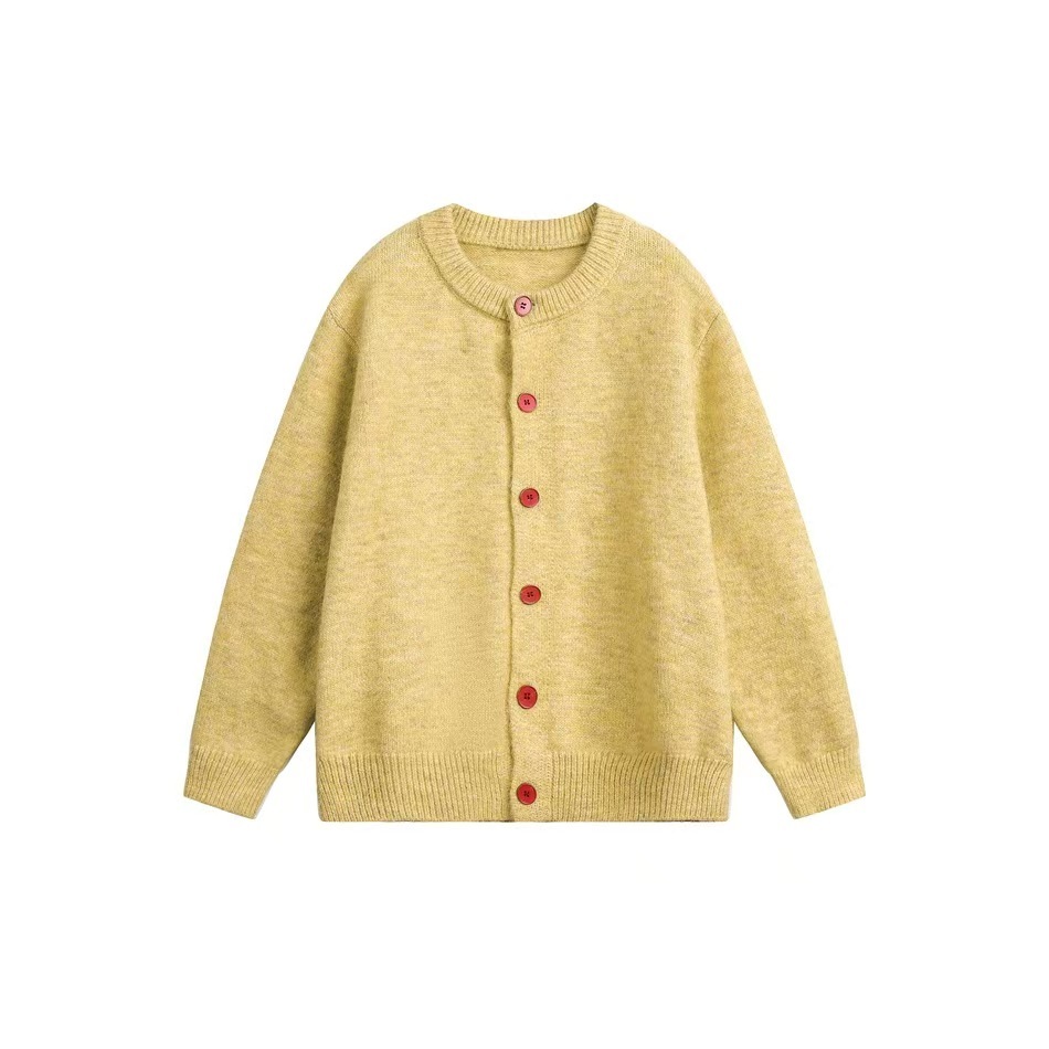 美式復古純色高級感針織衫毛衣女早秋寬鬆慵懶風外套