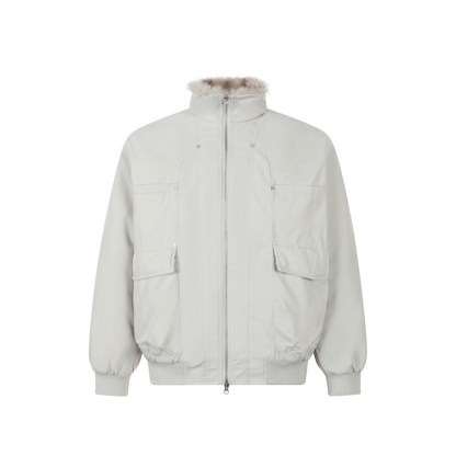 美式復古立領座山雕棉服外套女冬季加厚保暖情侶過冬棉襖