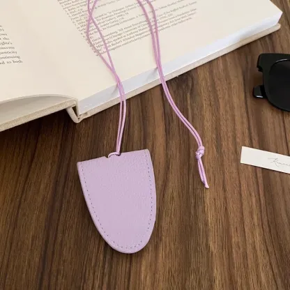 掛脖磁吸皮革墨鏡夾項鍊經典百搭眼鏡夾掛繩毛衣鏈配飾