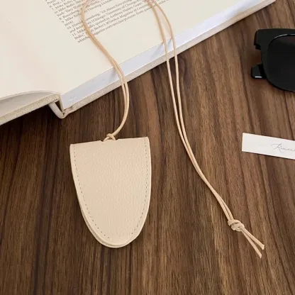 掛脖磁吸皮革墨鏡夾項鍊經典百搭眼鏡夾掛繩毛衣鏈配飾