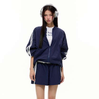 修身防曬衣女2025年夏季新款收腰外套上衣短褲女防曬服套裝