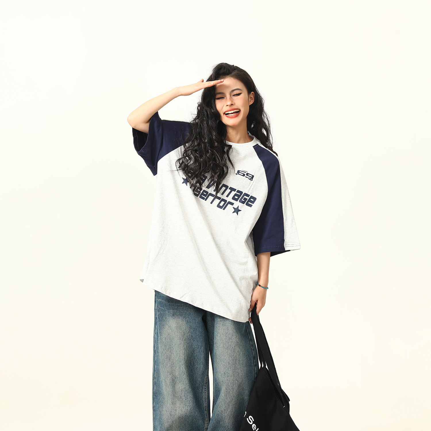 美式復古美拉德棕色短袖T恤女2025夏季新款寬鬆tee