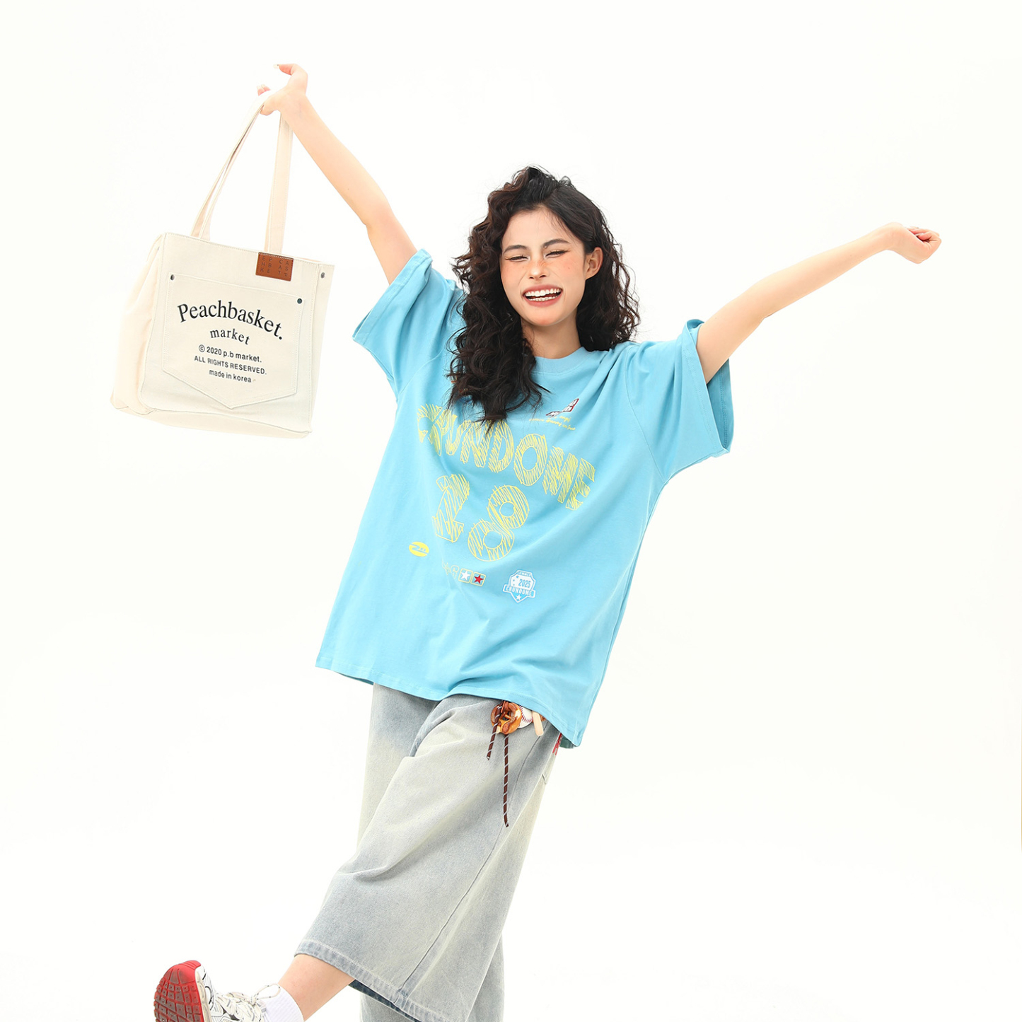 夏季新款美式復古字母印花短袖T恤女寬鬆百搭圓領tee