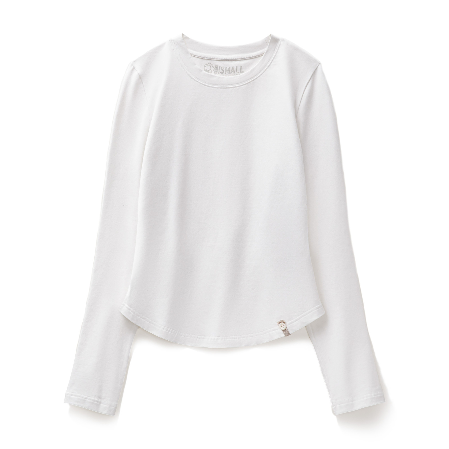 2025新款黑白色圓領磨毛修身長袖t恤打底衫內搭上衣女士早秋