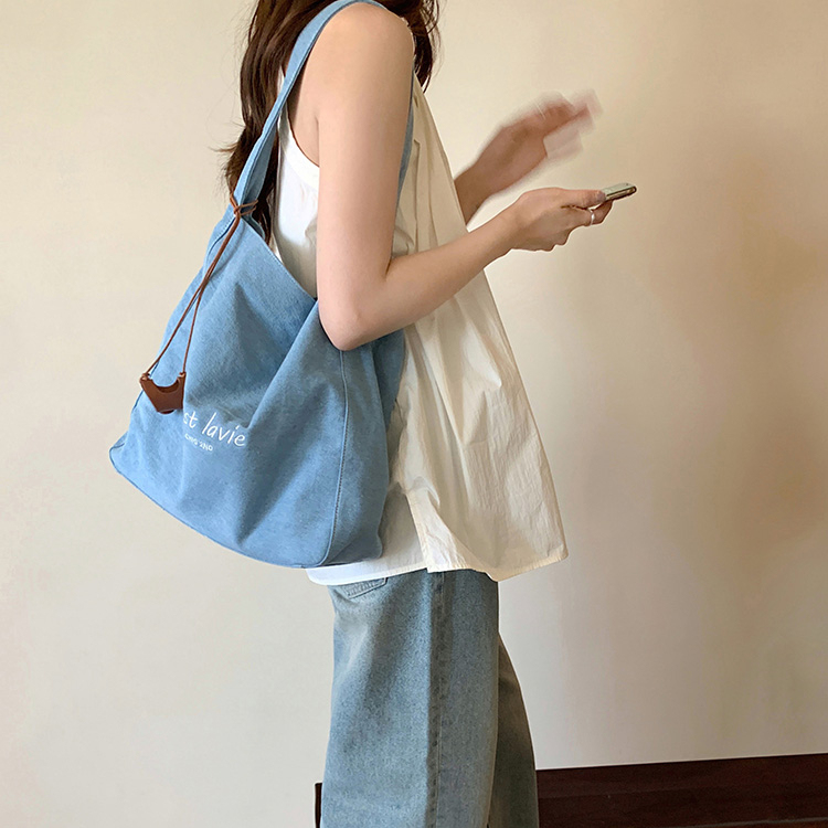 霓虹甜心托特包包女紅色帆布包通勤單肩包