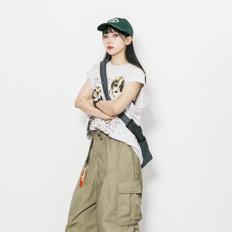 美式復古卡通印花短袖T恤女夏季寬鬆休閒百搭無袖上衣打底