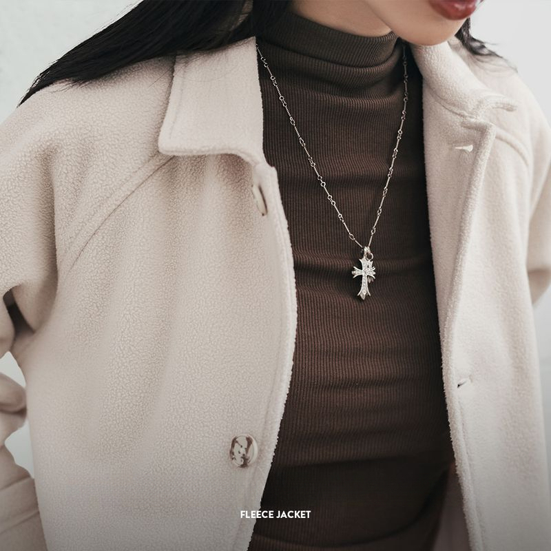 馬登女裝 美式搖粒絨翻領外套暖呼呼保暖夾克休閒開衫抓絨上衣冬季女