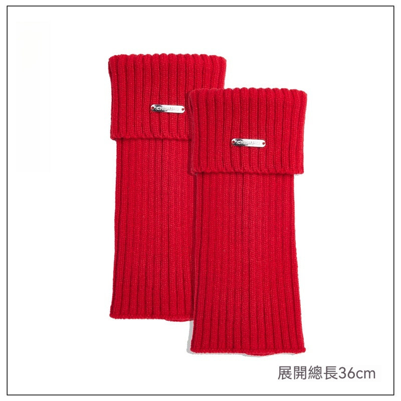 腿套白色針織女款冬季發熱保暖襪套雪地靴堆堆襪冬季小腿襪子加厚