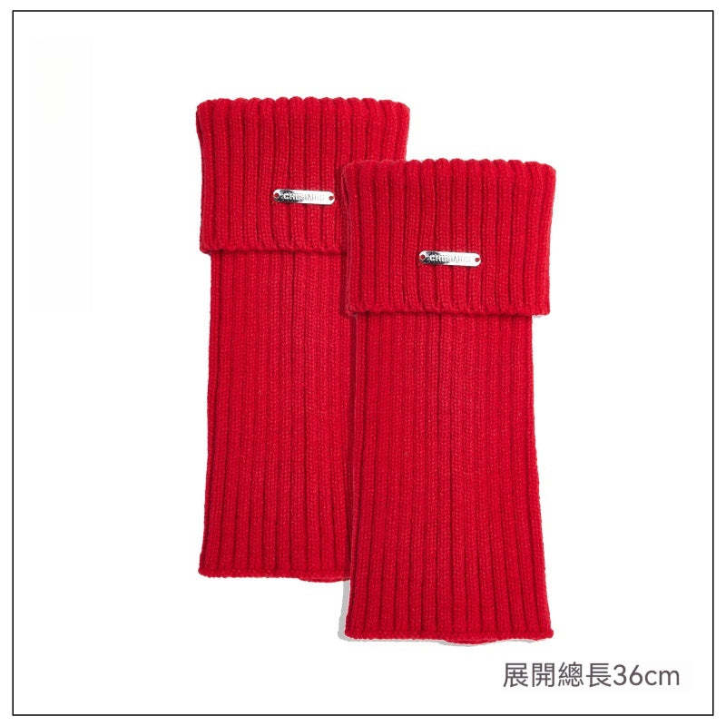 腿套白色針織女款冬季發熱保暖襪套雪地靴堆堆襪冬季小腿襪子加厚