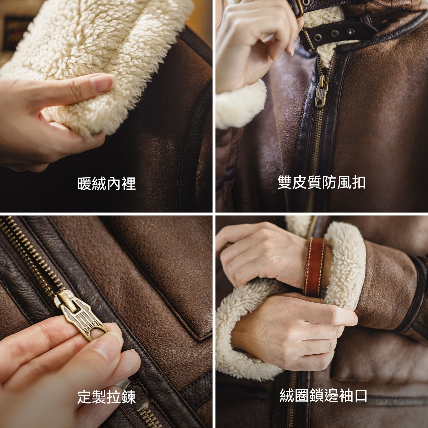 立翻領麂皮仿羊羔毛加厚飛行員短款棉服衣襖夾克外套女士秋冬