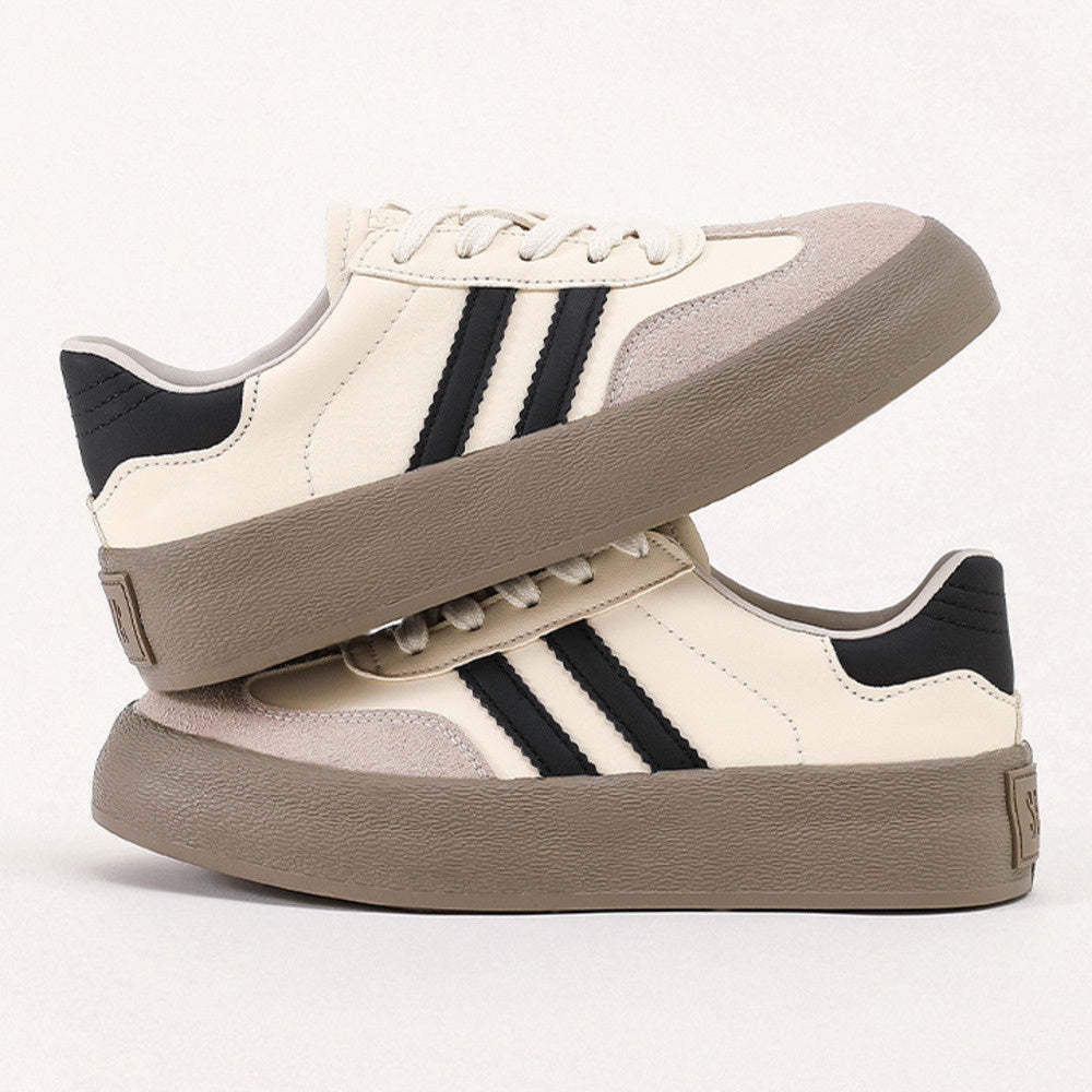 復古經典德訓鞋女2025春秋季新款鞋子女透氣厚底小白鞋休閒板鞋女