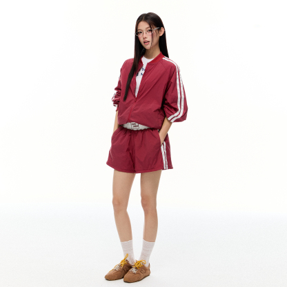 修身防曬衣女2025年夏季新款收腰外套上衣短褲女防曬服套裝