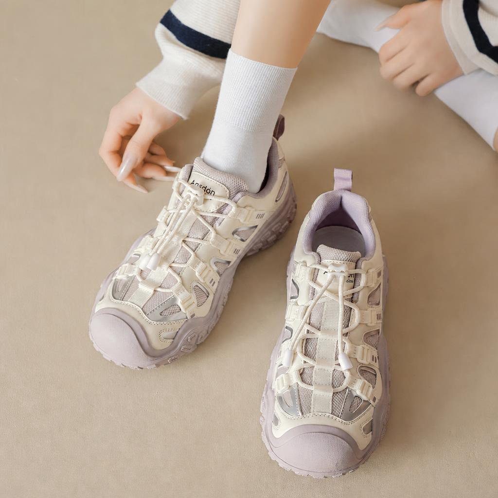 戶外登山鞋女2026夏季超好看厚底老爹運動鞋休閒鞋子