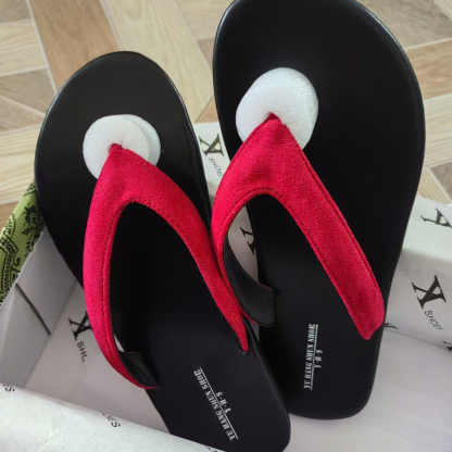 小羊皮夾趾人字拖鞋女夏外穿2026夏季新款極簡夾趾沙灘度假凉拖鞋