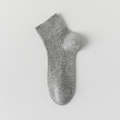 超薄無骨款舒適不勒脚吸汗透氣糖果色耐磨簡約短中筒棉襪女夏