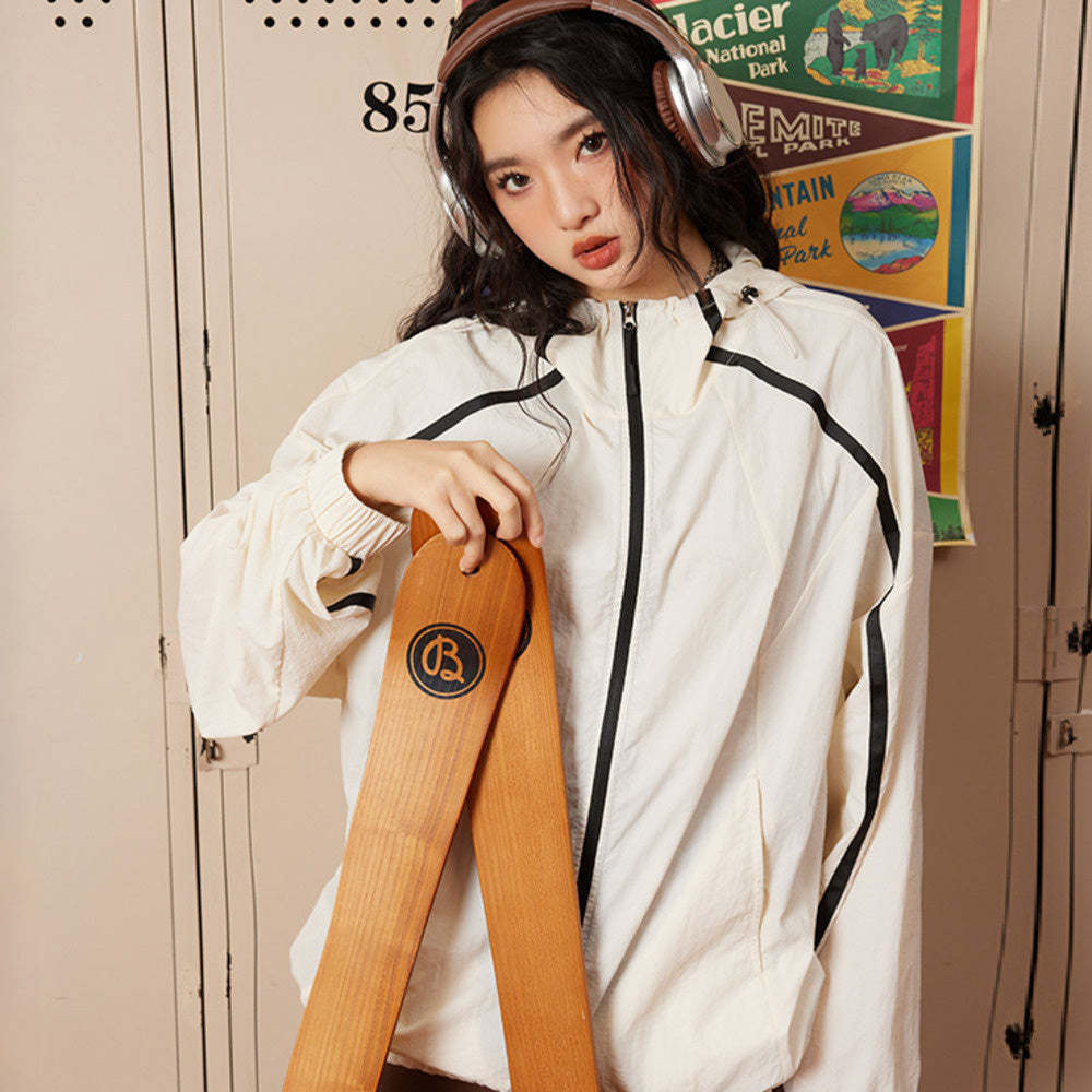 防紫外線夏季防曬衣女2025年新款寬鬆oversize連帽外套潮牌防曬服