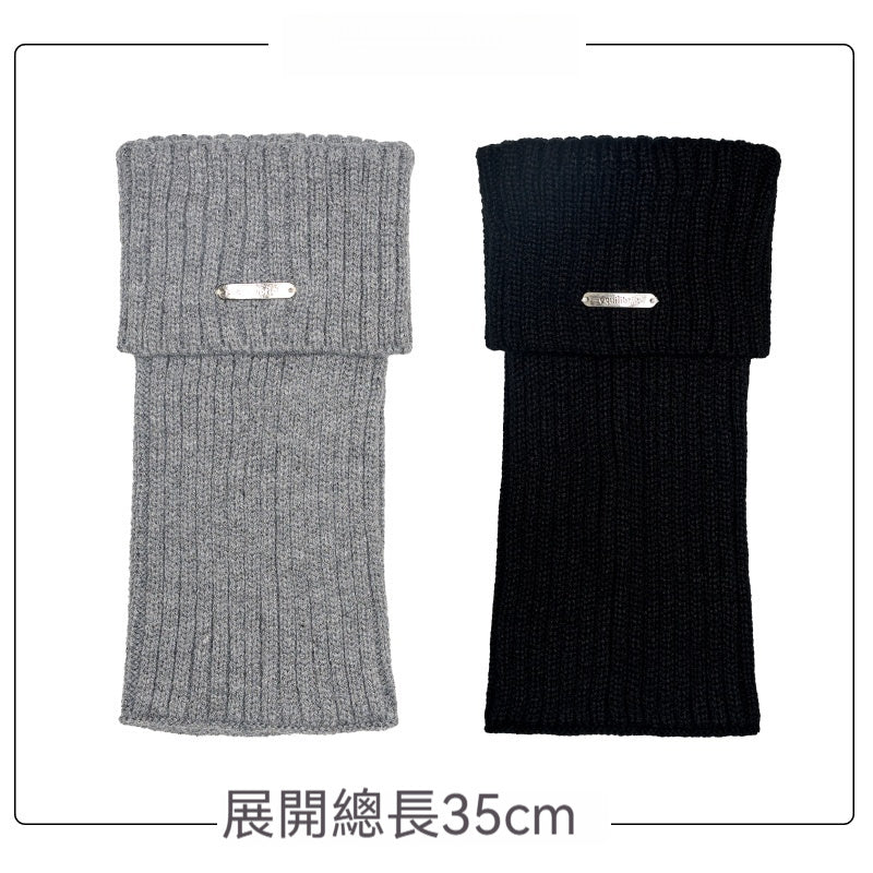 腿套白色針織女款冬季發熱保暖襪套雪地靴堆堆襪冬季小腿襪子加厚