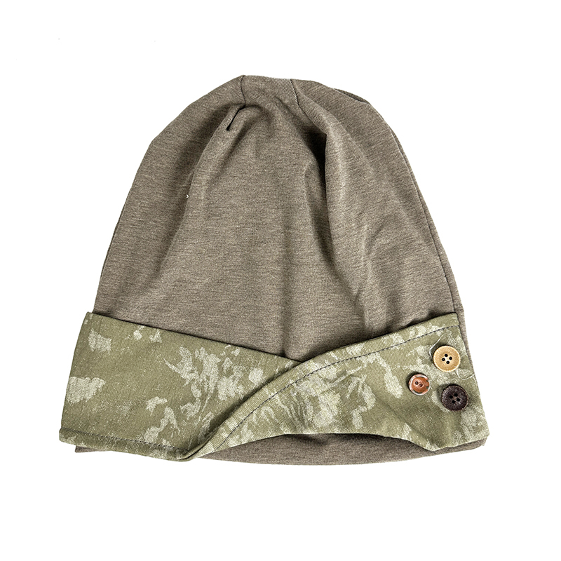 拼接紐扣顯臉小堆堆帽街頭套頭帽韓版日系百搭冷帽