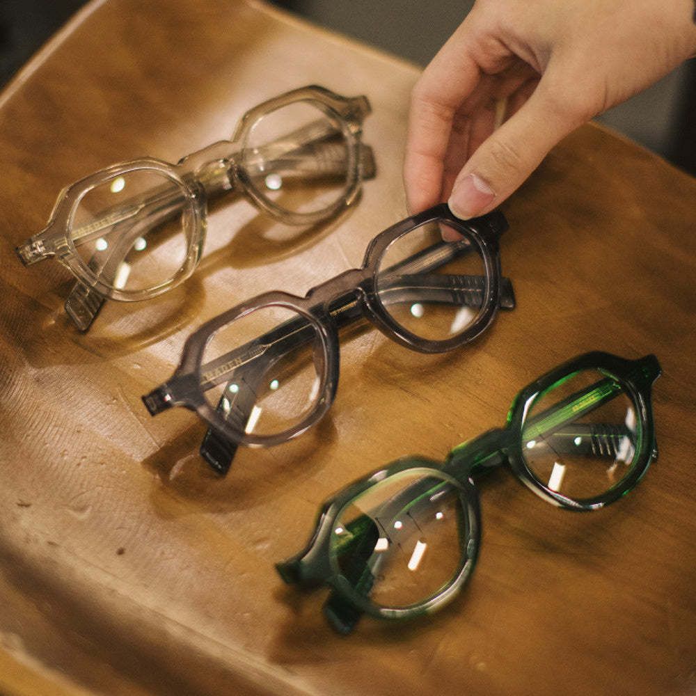 美式復古經典CrownPanto眼鏡日式圓粗框皇冠板材平鏡鏡架女