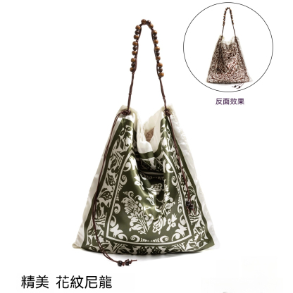 款新中式絲巾包包大容量手提包大容量單肩托特包