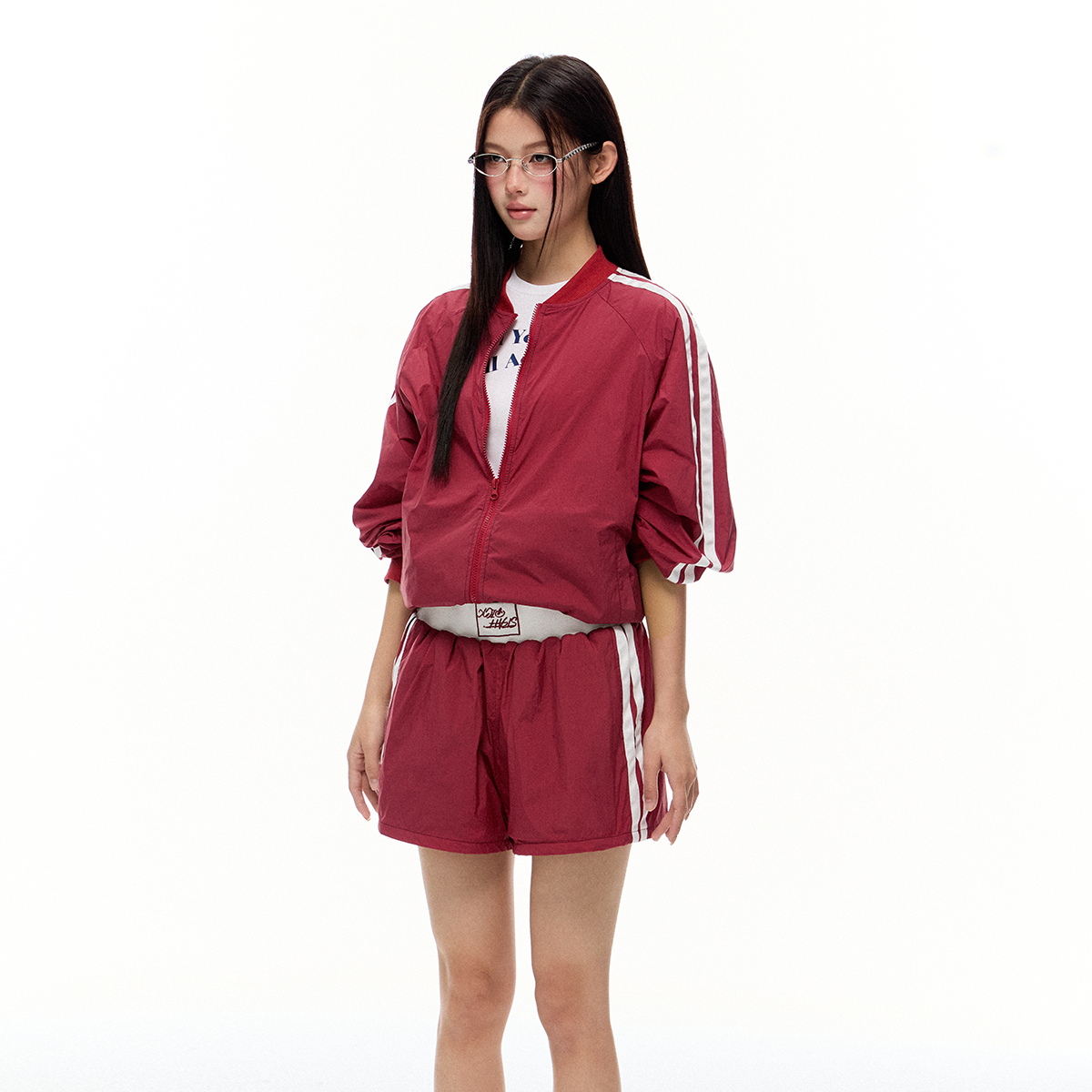 修身防曬衣女2025年夏季新款收腰外套上衣短褲女防曬服套裝