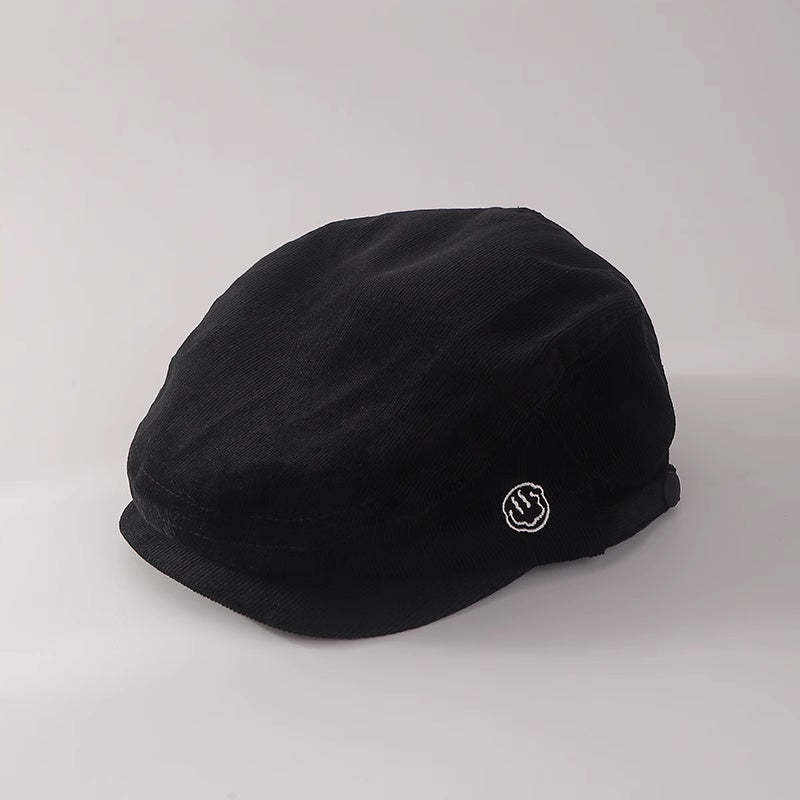 美式辣妹咖啡色反戴前進帽女街頭棕色畫家貝雷帽偵探報童帽子