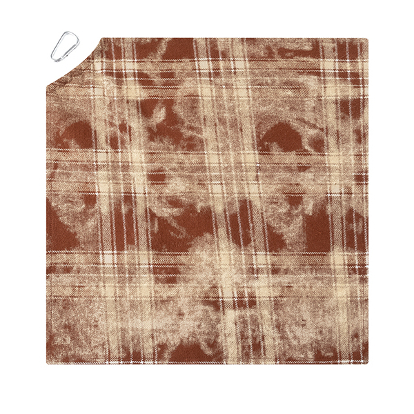 美式復古格紋紮染褲巾腰巾女百搭設計感小方巾街頭潮牌掛飾配飾