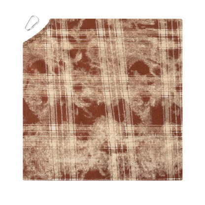 美式復古格紋紮染褲巾腰巾女百搭設計感小方巾街頭潮牌掛飾配飾