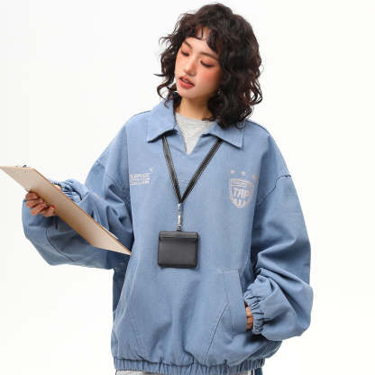 美式街頭vintage工裝夾克外套女春季重磅潮牌上衣