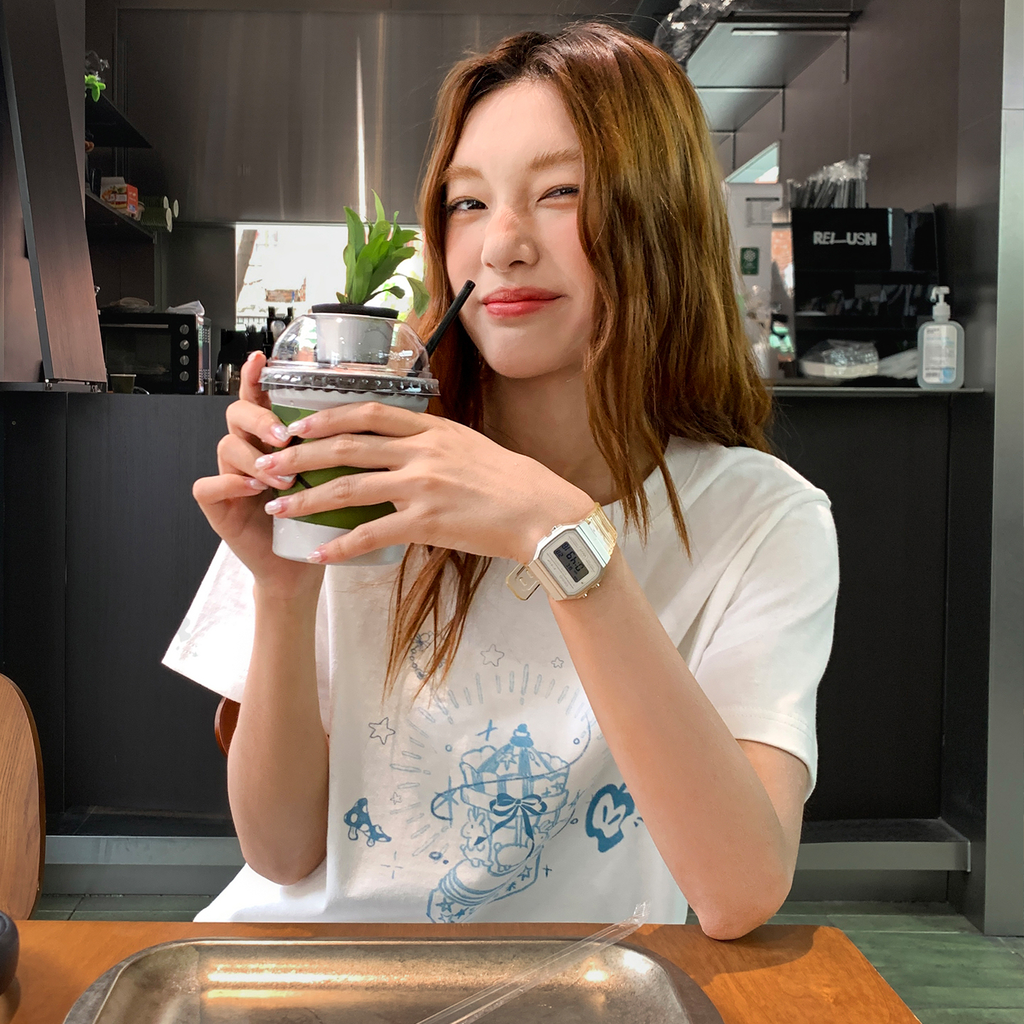 印花短袖t恤女夏新款簡約顯瘦正肩小個子寬鬆上衣